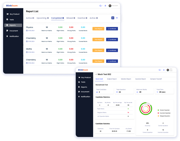 Test Report - BlinkExam